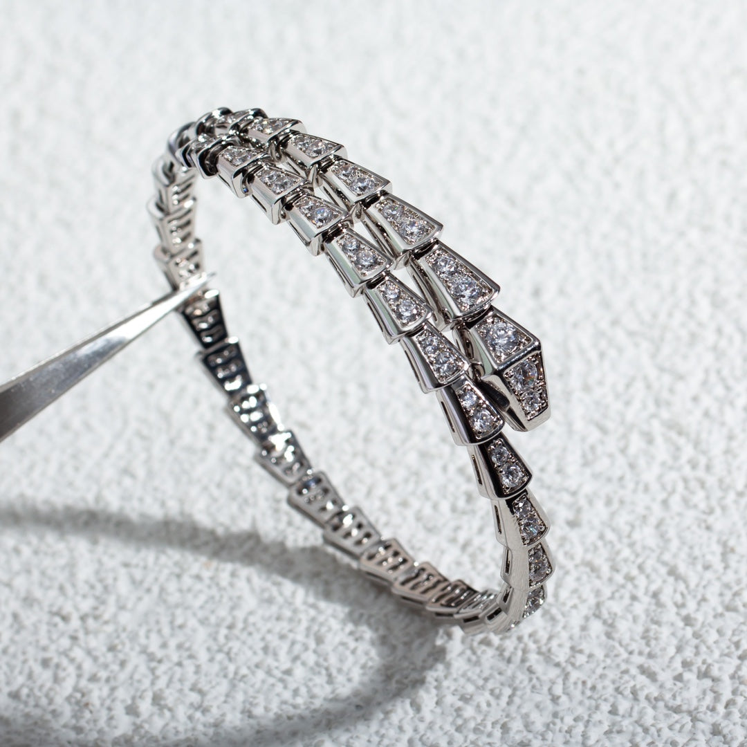 [Mystic Crown]SERPENTI BRACELET 6MM SILVER DIAMOND