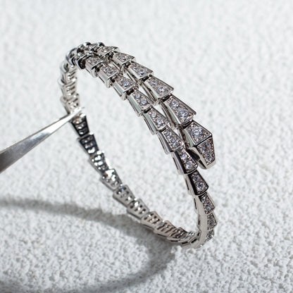 [Mystic Crown]SERPENTI BRACELET 6MM SILVER DIAMOND