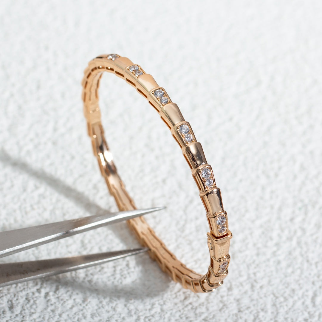 [Mystic Crown]SERPENTI SMALL BRACELET PINK GOLD DIAMOND