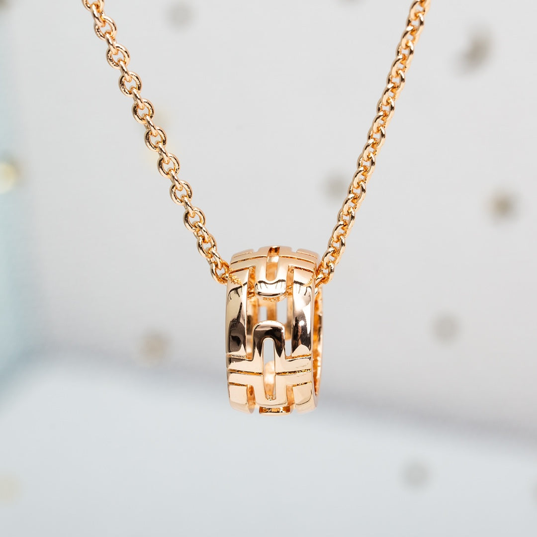 [Mystic Crown]PARENTESI NECKLACE PINK GOLD