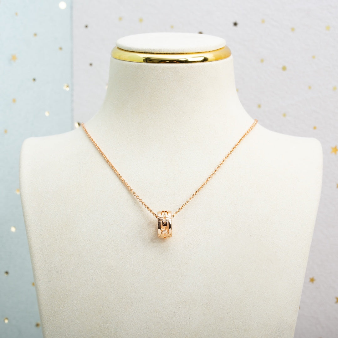 [Mystic Crown]PARENTESI NECKLACE PINK GOLD