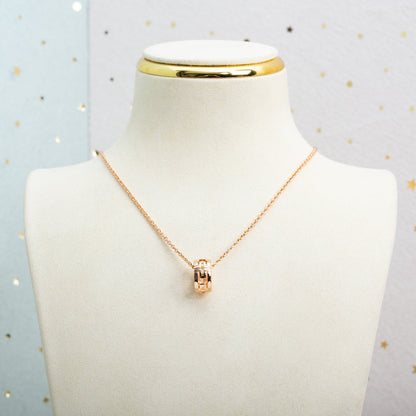 [Mystic Crown]PARENTESI NECKLACE PINK GOLD