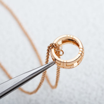 [Mystic Crown]PARENTESI NECKLACE PINK GOLD