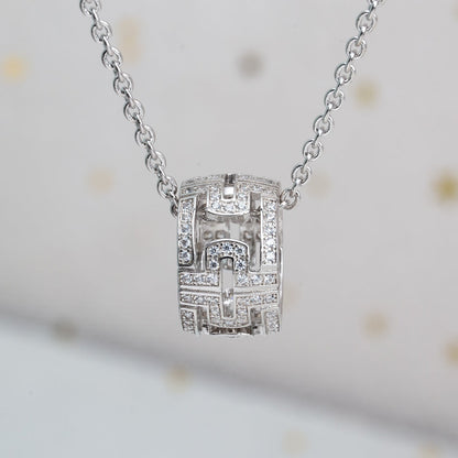 [Mystic Crown]PARENTESI NECKLACE SILVER DIAMOND