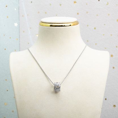 [Mystic Crown]PARENTESI NECKLACE SILVER DIAMOND