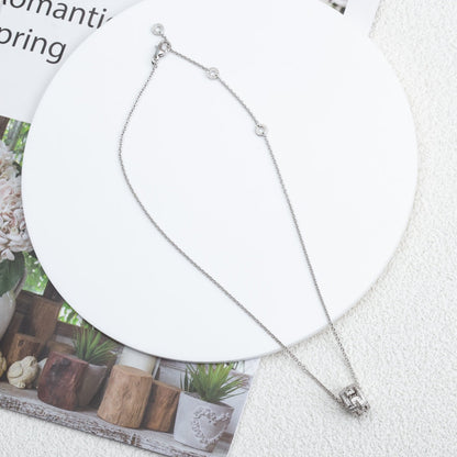 [Mystic Crown]PARENTESI NECKLACE SILVER DIAMOND