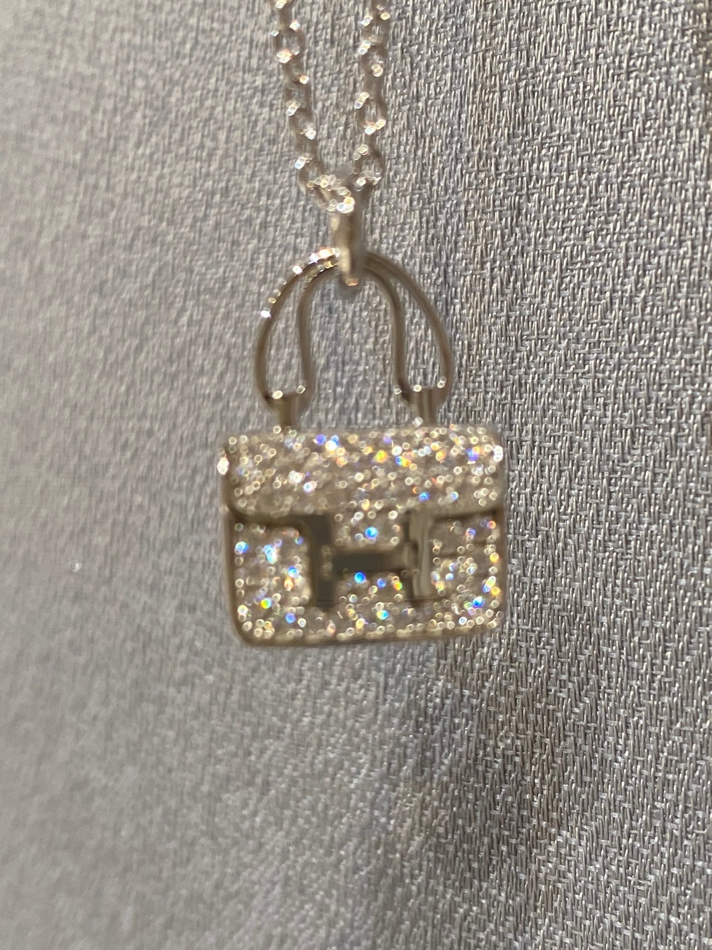 [Mystic Crown]CONSTANCE PEDANT DIAMOND NECKLACE