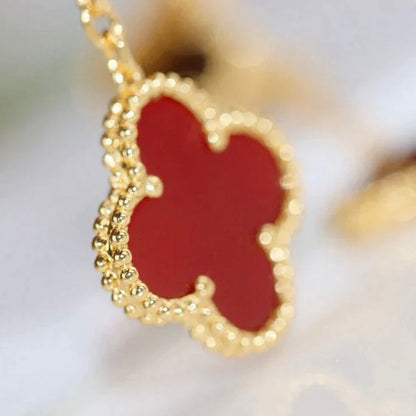 [Mystic Crown]CLOVER  2 MOTIF  TIGER EYE CARNELIAN EARRINGS