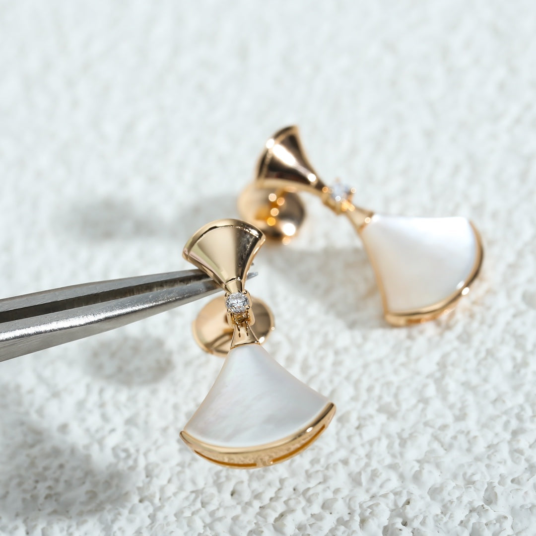 [Mystic Crown]DREAM MOP PINK GOLD EARRINGS
