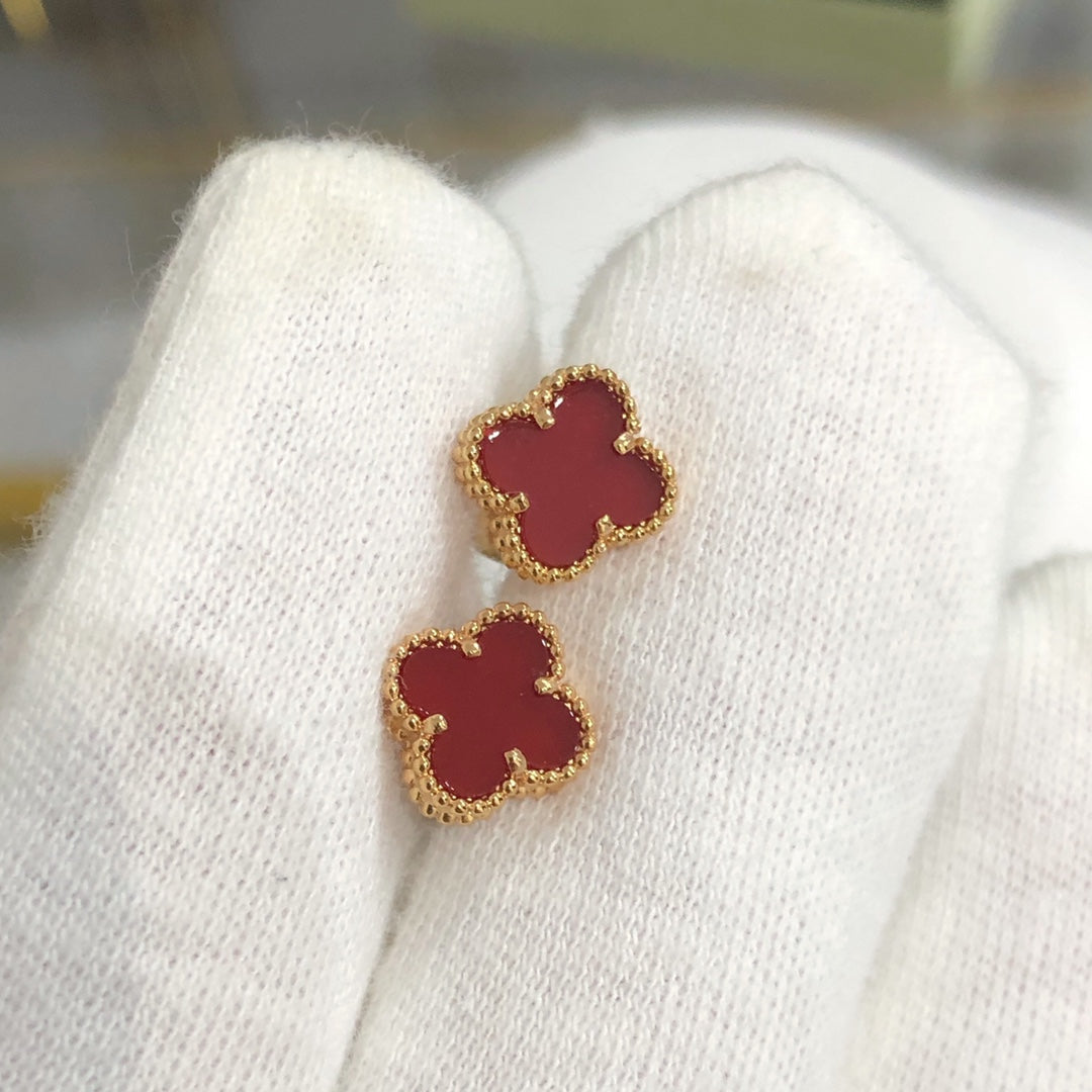 [Mystic Crown]CLOVER MINI GOLD EARRINGS