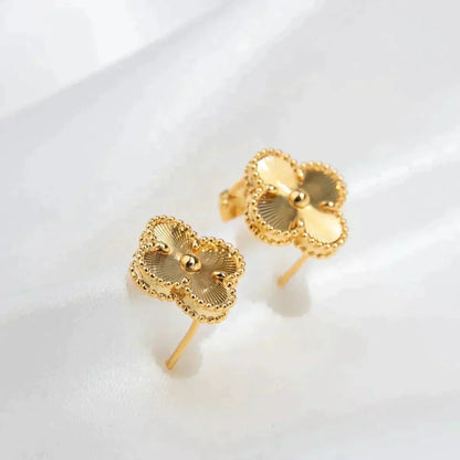 [Mystic Crown]CLOVER MEDIUM 1 MOTIFS LASER EARRINGS