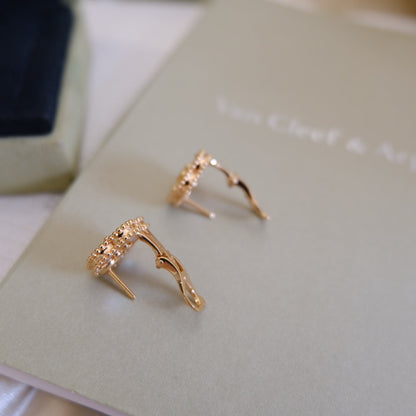[Mystic Crown]LUCKY PINK GOLD WHITE MOP EARRINGS