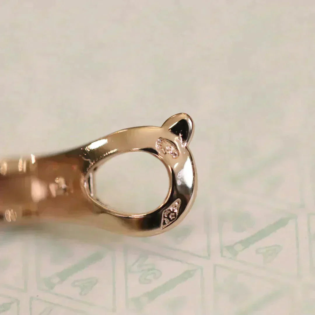 [Mystic Crown]CLOVER MEDIUM 1 MOTIFS FUll DIAMOND EARRINGS