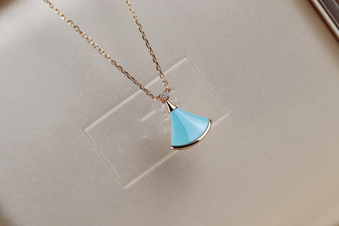 [Mystic Crown]DREAM NECKLACE TURQUOISE PINK GOLD