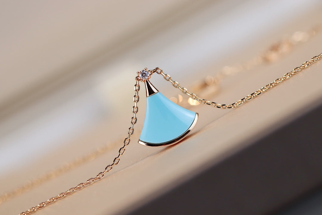 [Mystic Crown]DREAM NECKLACE TURQUOISE PINK GOLD