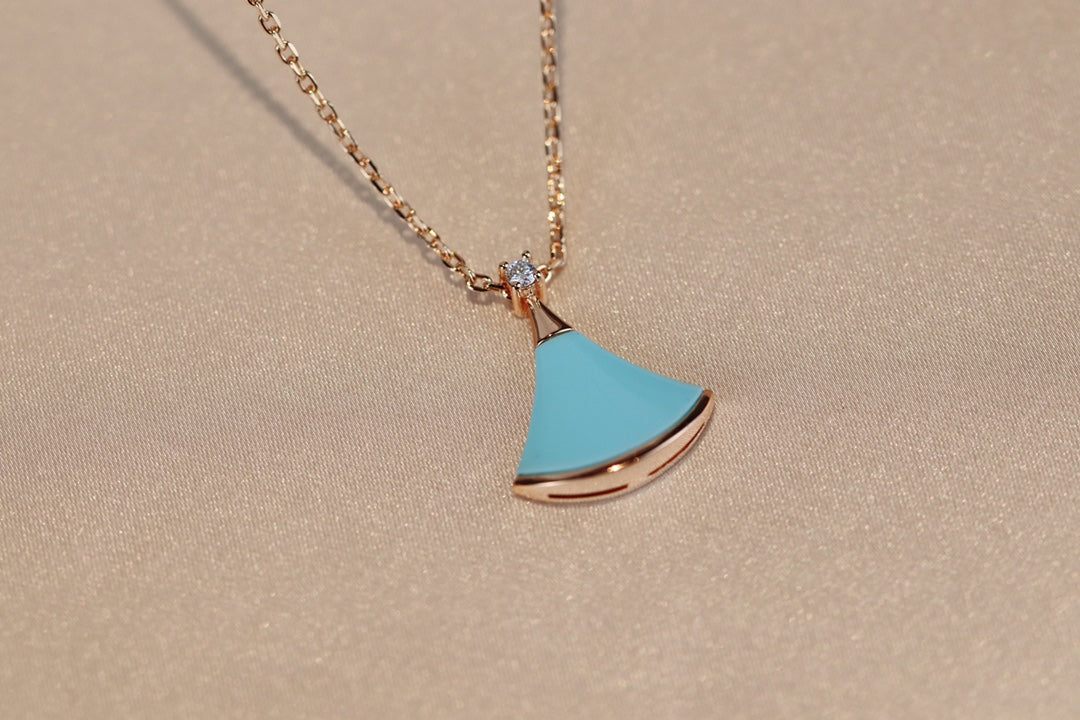 [Mystic Crown]DREAM NECKLACE TURQUOISE PINK GOLD