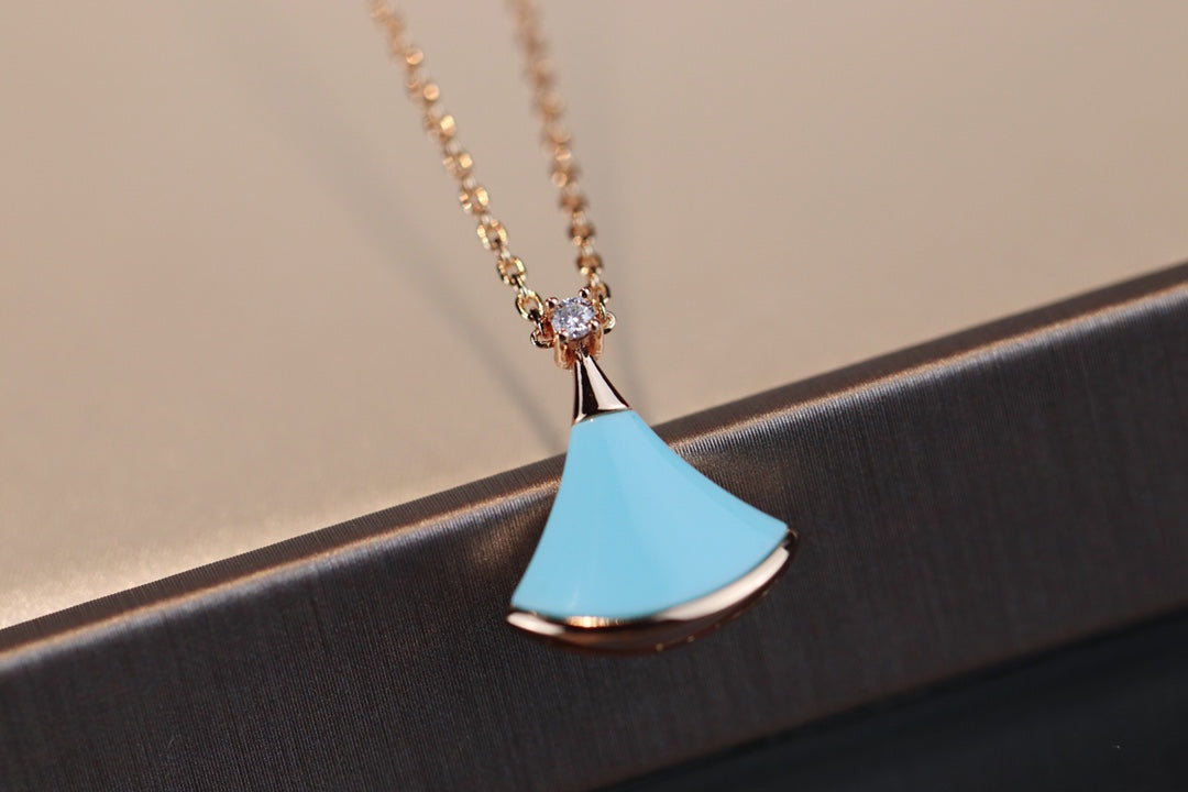 [Mystic Crown]DREAM NECKLACE TURQUOISE PINK GOLD