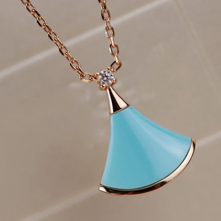 [Mystic Crown]DREAM NECKLACE TURQUOISE PINK GOLD
