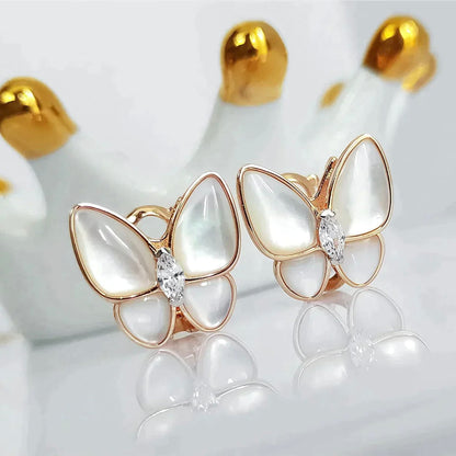 [Mystic Crown]BUTTERFLY MOP DIAMOND EARRINGS
