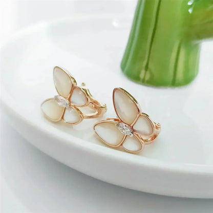 [Mystic Crown]BUTTERFLY MOP DIAMOND EARRINGS
