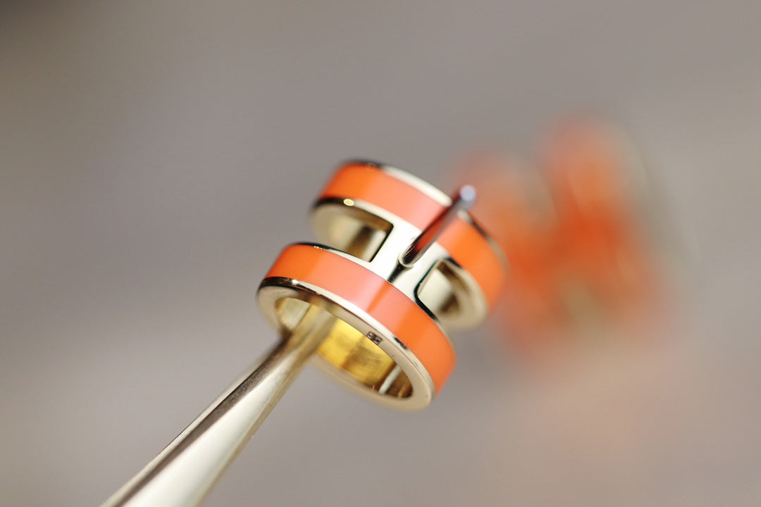 [Mystic Crown]MINI POP H EARRINGS ORANGE