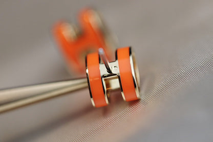 [Mystic Crown]MINI POP H EARRINGS ORANGE