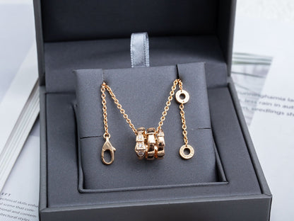 [Mystic Crown]SERPENTI PINK GOLD NECKLACE DIAMOND