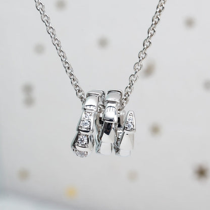 [Mystic Crown]SERPENTI SILVER NECKLACE DIAMOND
