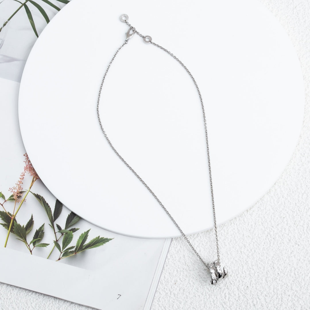 [Mystic Crown]SERPENTI SILVER NECKLACE DIAMOND
