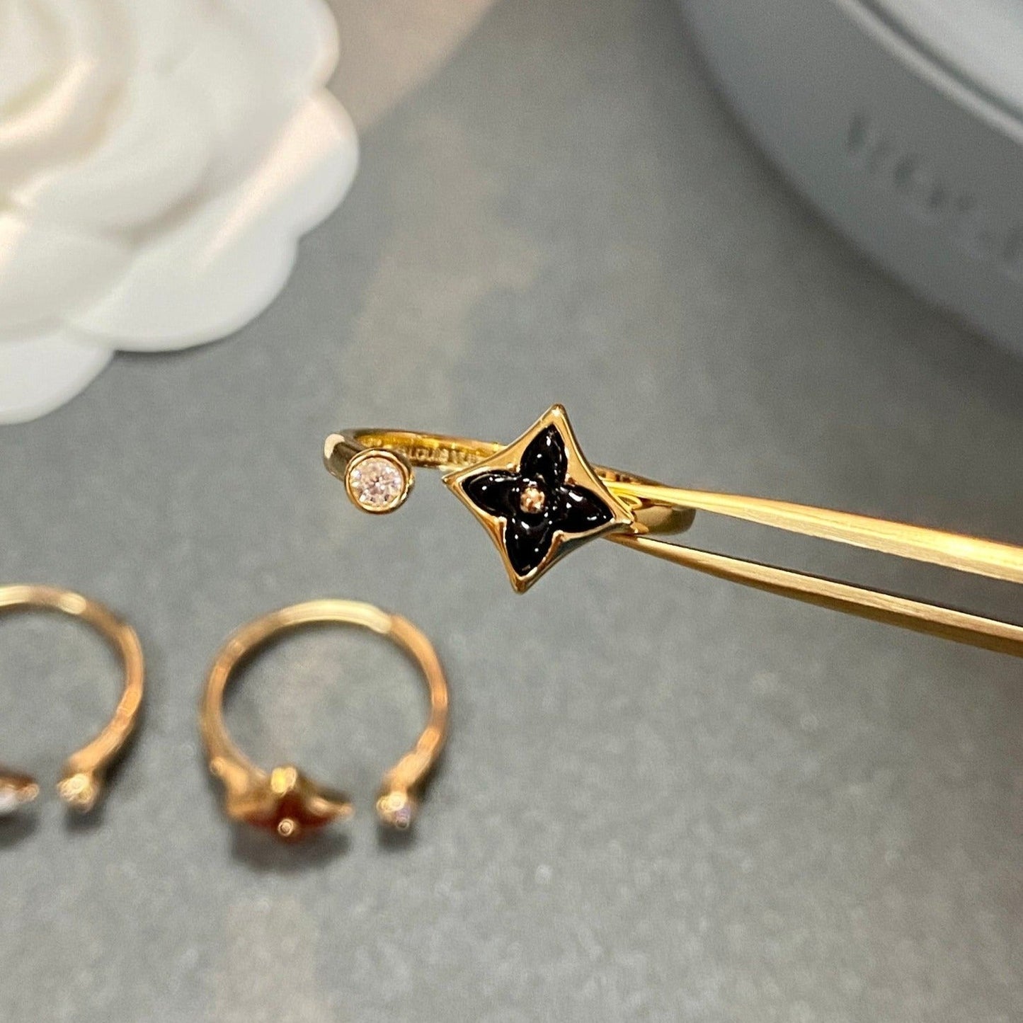 [Mystic Crown]STAR 1 DIAMOND OPEN RING
