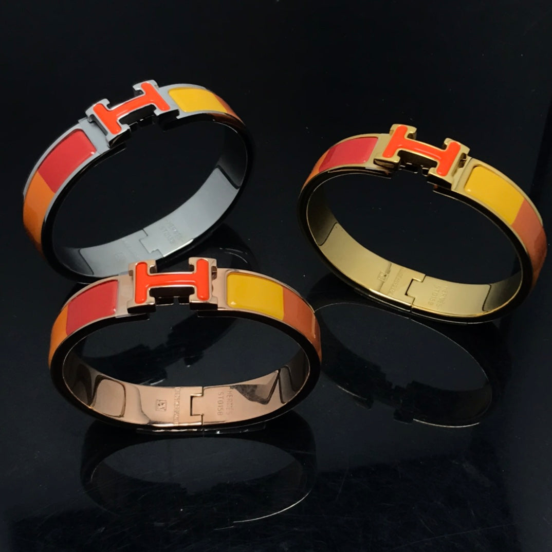 [Mystic Crown]H BRACELET ORANGE RAINBOW CERAMIC