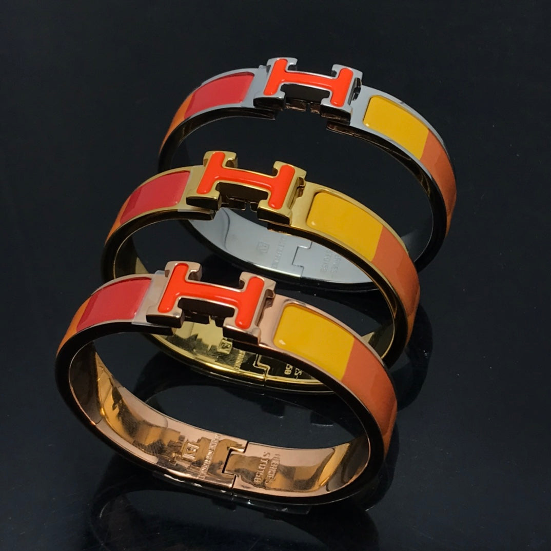 [Mystic Crown]H BRACELET ORANGE RAINBOW CERAMIC
