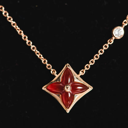 [Mystic Crown]STAR NECKLACE PINK GOLD 1 DIAMOND