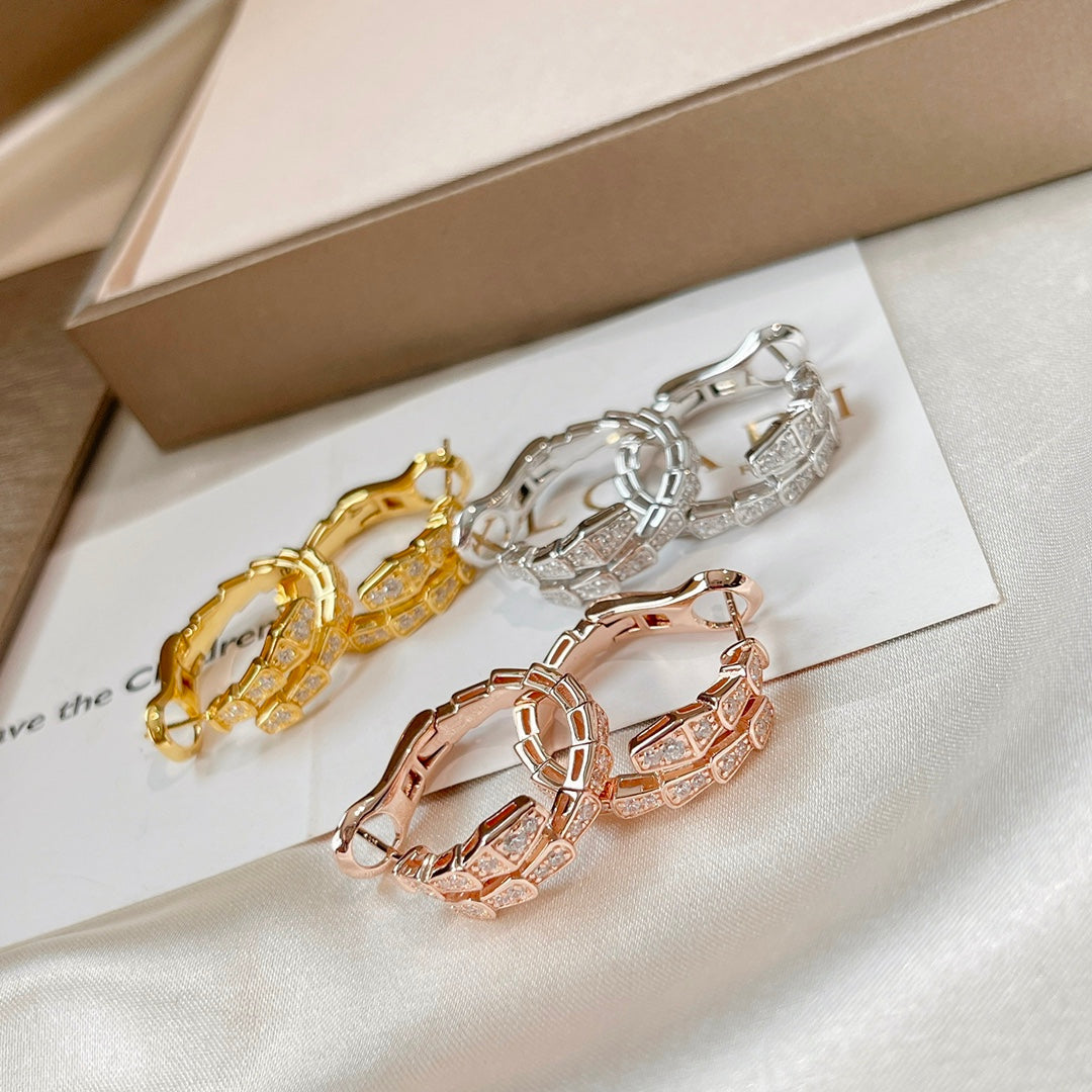 [Mystic Crown]SERPENTI EARRINGS DIAMOND