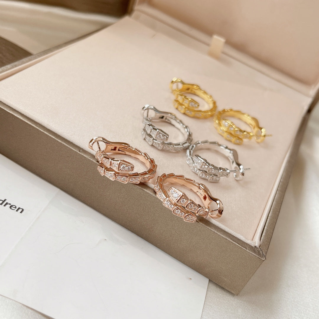 [Mystic Crown]SERPENTI EARRINGS DIAMOND