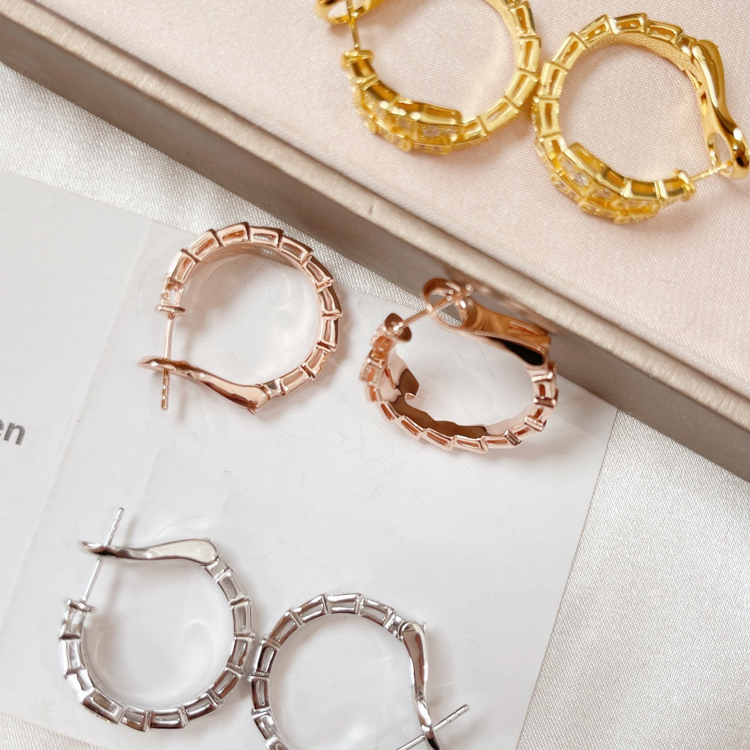 [Mystic Crown]SERPENTI EARRINGS DIAMOND