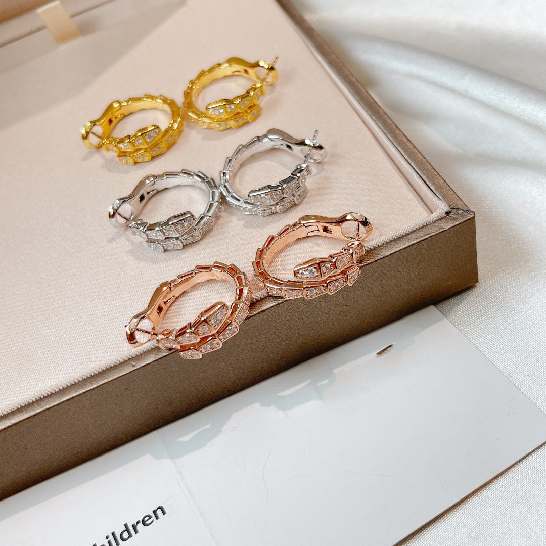 [Mystic Crown]SERPENTI EARRINGS DIAMOND
