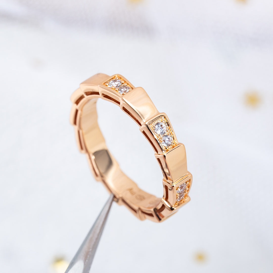 [Mystic Crown]SERPENTI RING PINK GOLD  3MM