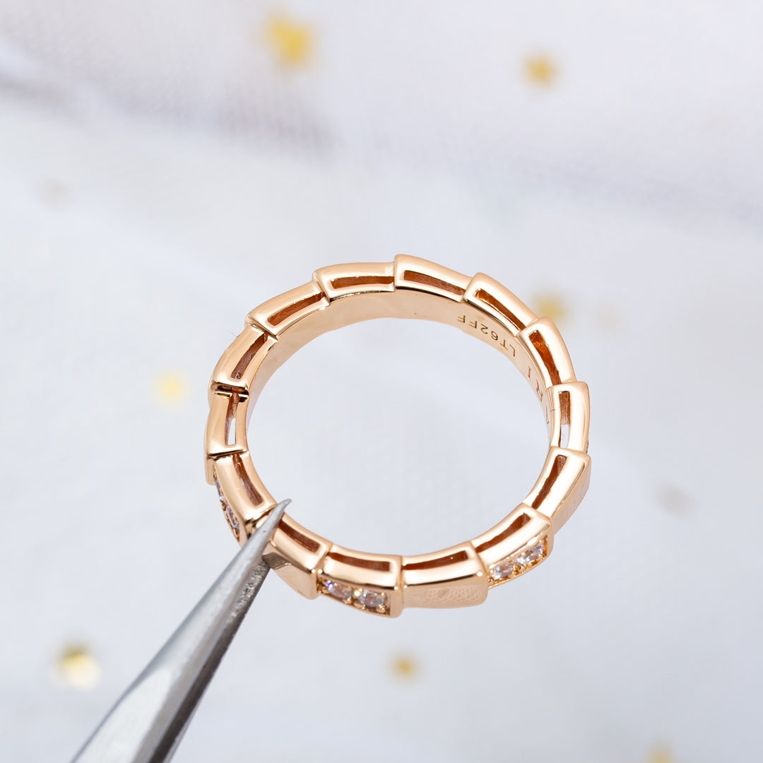[Mystic Crown]SERPENTI RING PINK GOLD  3MM