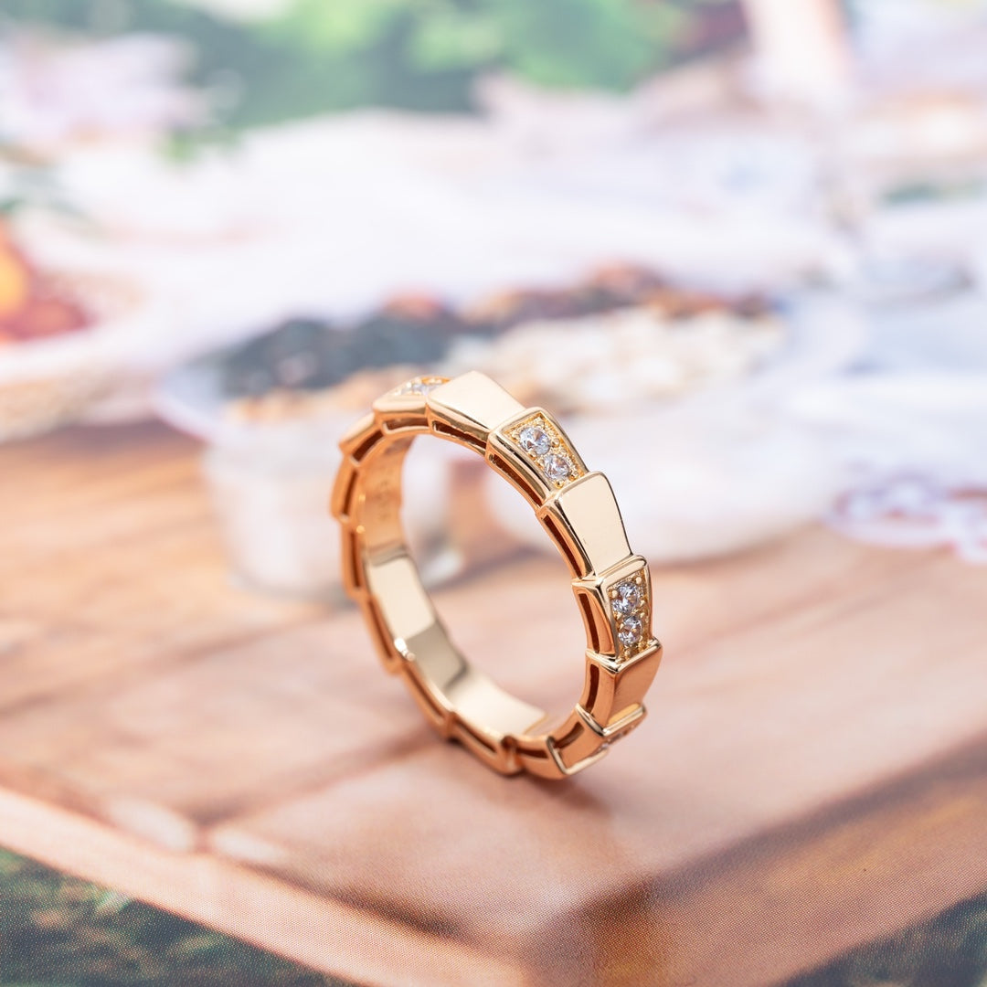 [Mystic Crown]SERPENTI RING PINK GOLD  3MM