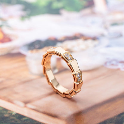 [Mystic Crown]SERPENTI RING PINK GOLD  3MM