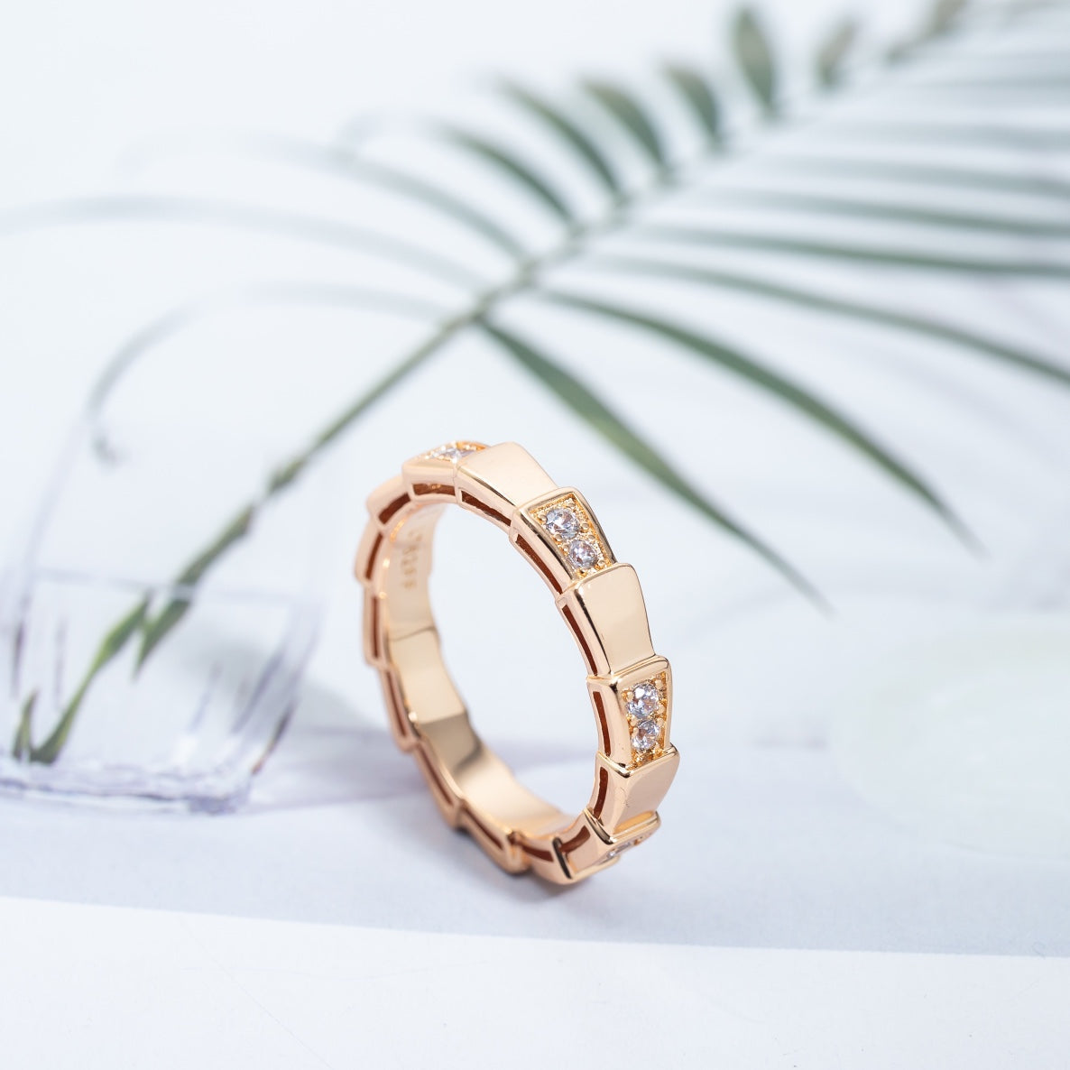 [Mystic Crown]SERPENTI RING PINK GOLD  3MM