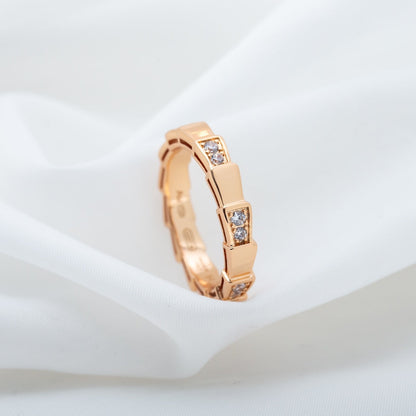 [Mystic Crown]SERPENTI RING PINK GOLD  3MM