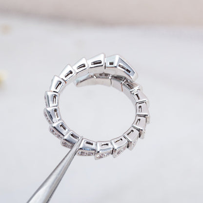 [Mystic Crown]SERPENTI RING SILVER DIAMOND PAVED 4MM