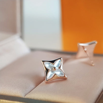 [Mystic Crown]STAR MOP PINK GOLD EARRINGS