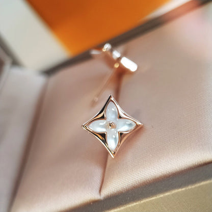 [Mystic Crown]STAR MOP PINK GOLD EARRINGS