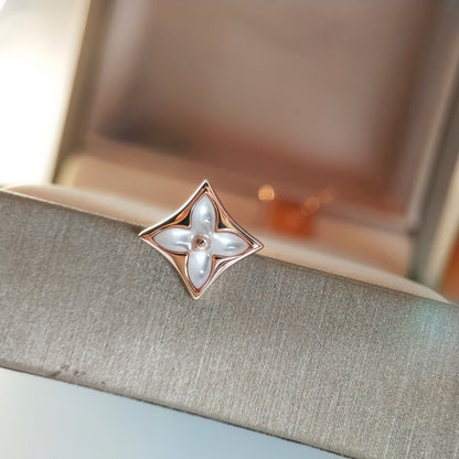 [Mystic Crown]STAR MOP PINK GOLD EARRINGS