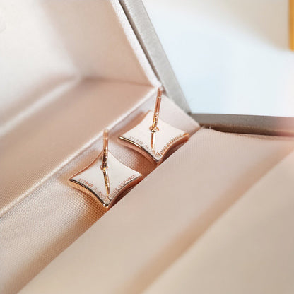 [Mystic Crown]STAR MOP PINK GOLD EARRINGS