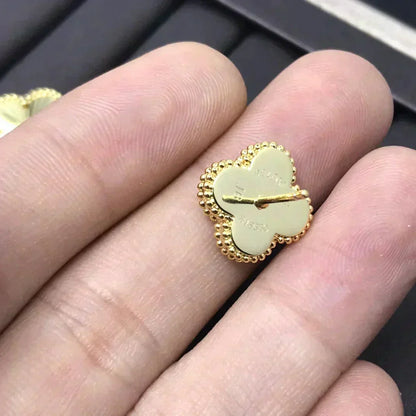 [Mystic Crown]CLOVER MINI 9.5MM LASER EARRINGS
