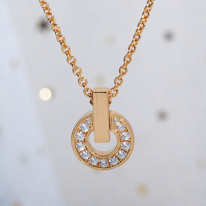 [Mystic Crown]GARI NECKLACE PINK GOLD DIAMOND